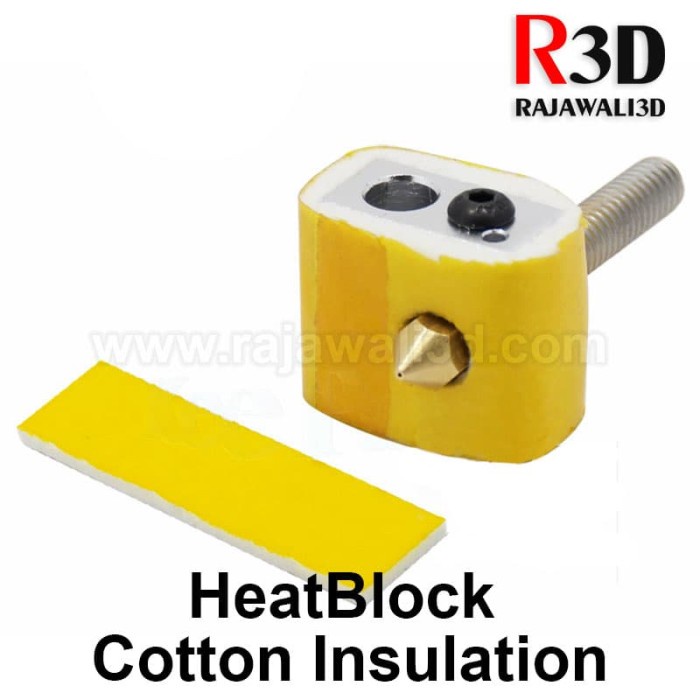 Jual Cotton Heat Insulation Tape 3mm for Heating Block Heat Block