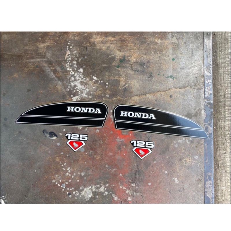 Jual STICKER HONDA CB 125 100 DILAN HITAM PREMIUM BAGUS | Shopee Indonesia