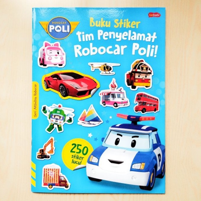 Jual Buku Stiker Tim Penyelamat Robocar Poli | Shopee Indonesia