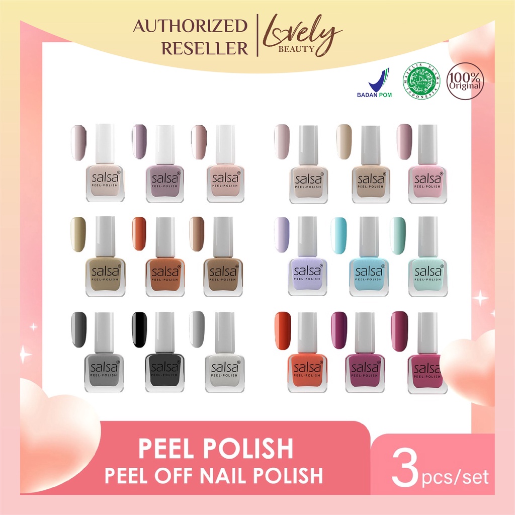 Jual SALSA Nail Polish Peel Bakery Floris Salon Coffee Candy Art I Cat