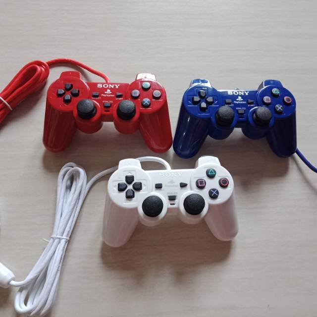 Jual STIK STICK PS2 GETAR OP ORI PABRIK WARNA KABEL ORI | Shopee Indonesia