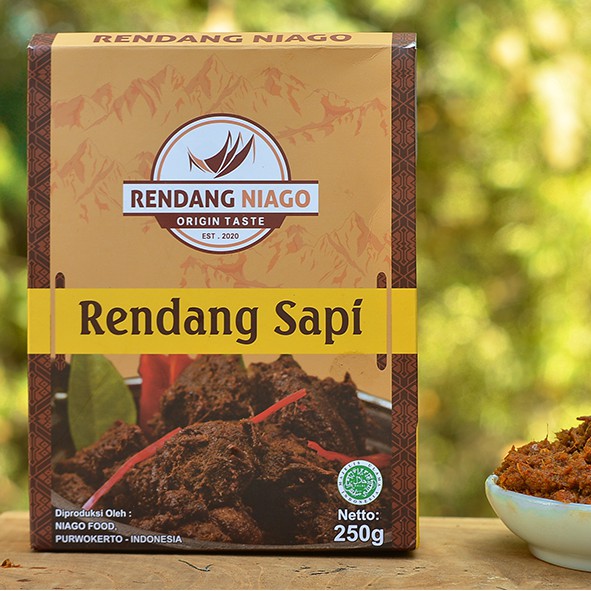 Jual Rendang Niago Rendang Siap Saji 250 Gram Rendang Sapi Halal