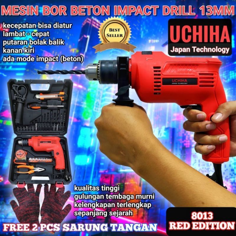 Jual Bor Uchiha Type Impact Drill Mm Bor Tembok Besi Kayu