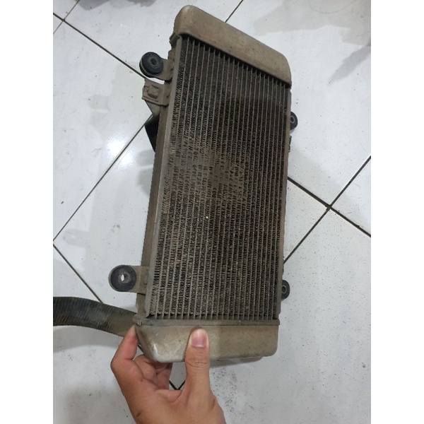 Jual radiator set kipas ninja 250 r karbu 4tak 250cc fan lengkap