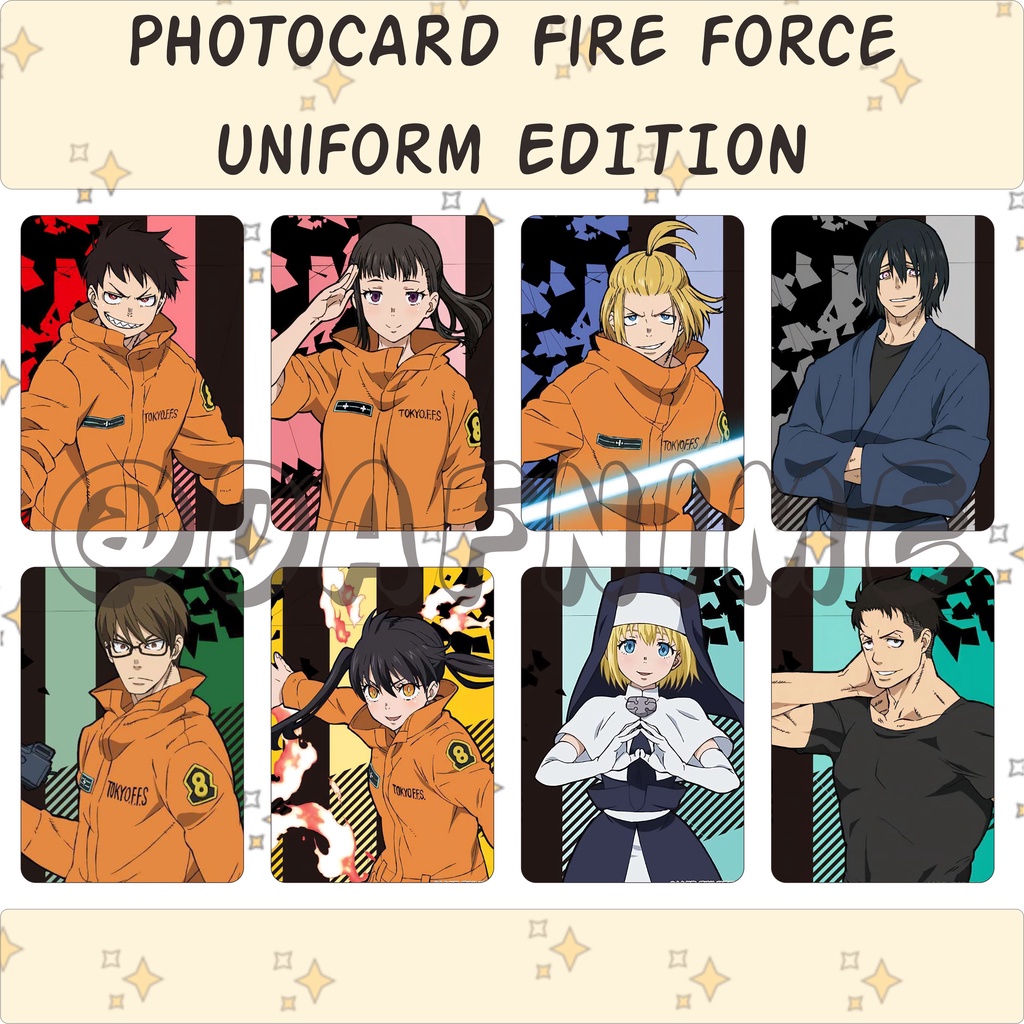 Jual FIRE FORCE UNIFORM EDITION PHOTOCARD ANIME | Shopee Indonesia