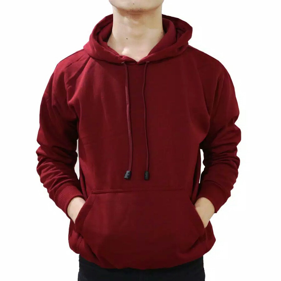 Jaket hoodie maroon sale