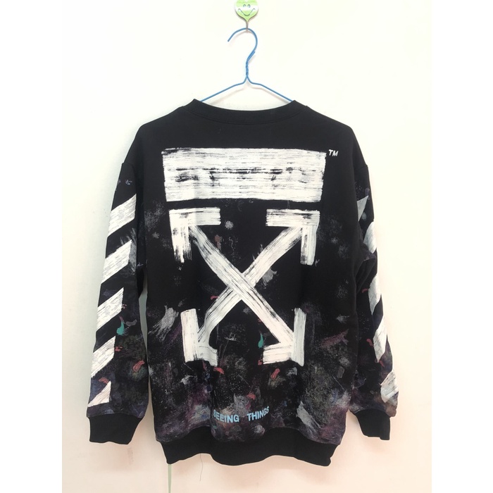 Sweater off white discount galaxy