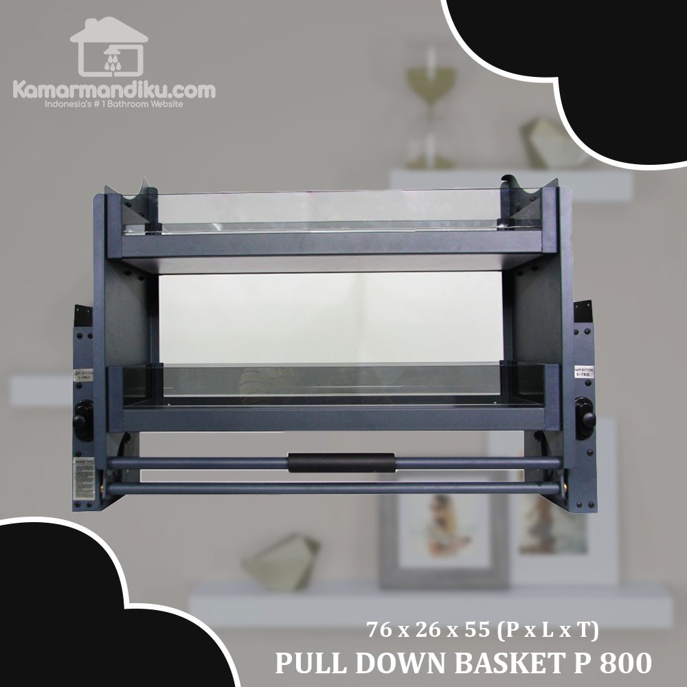 Jual Pull Down Rack Basket / Rak Tarik Stainless P800 | Shopee Indonesia