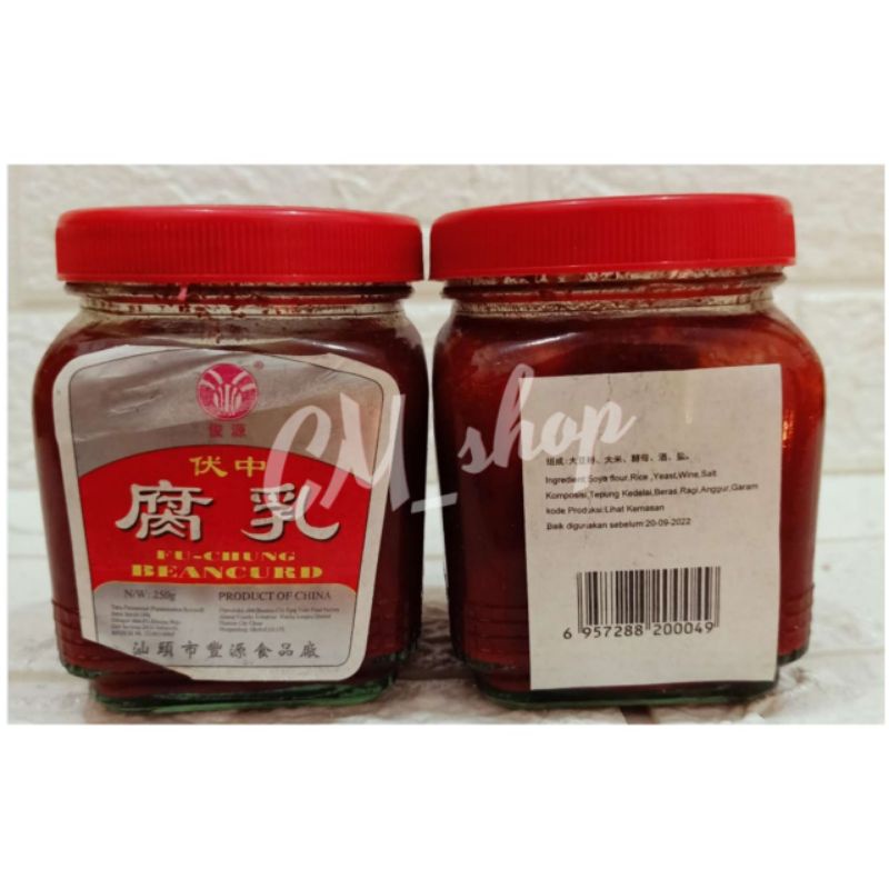 Jual Tauju Fu Chung Bean Curd Tahu Merah Fermentasi 250 Gram