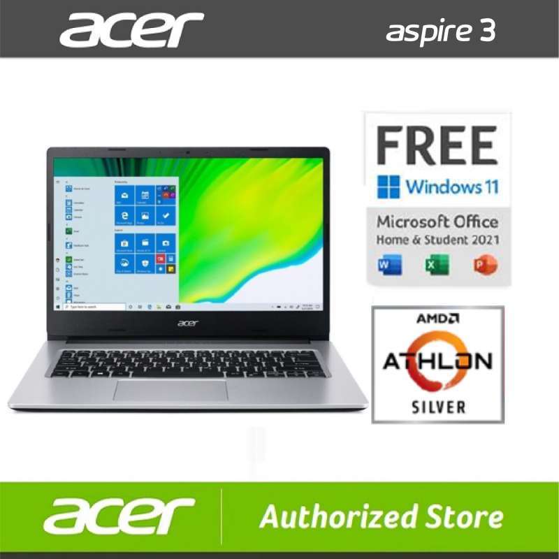 Jual ACER ASPIRE 3 A314-22-R430 ATHLON SILVER A3050U 4GB 256GB SSD AMD ...
