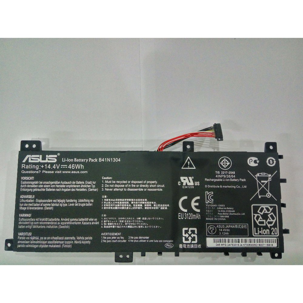 Jual Baterai Battery Laptop Original Asus VivoBook S451 S451LA S451LB ...
