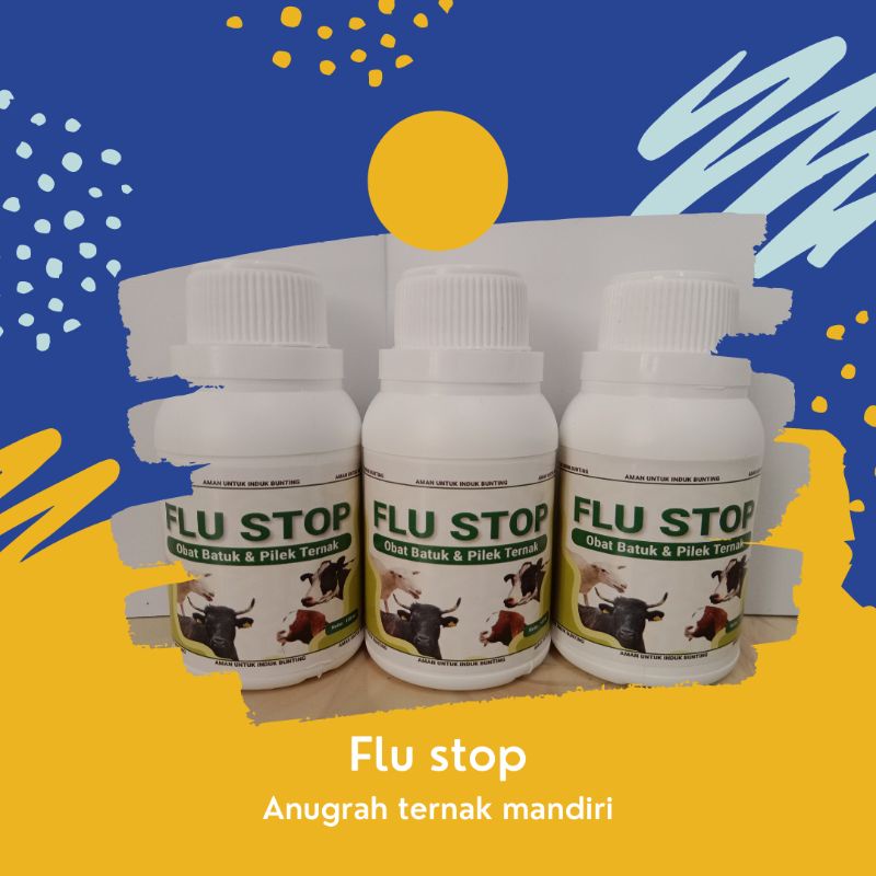 Jual Flu stop obat flu dan batuk untuk ternak kemasan 100 ml | Shopee ...