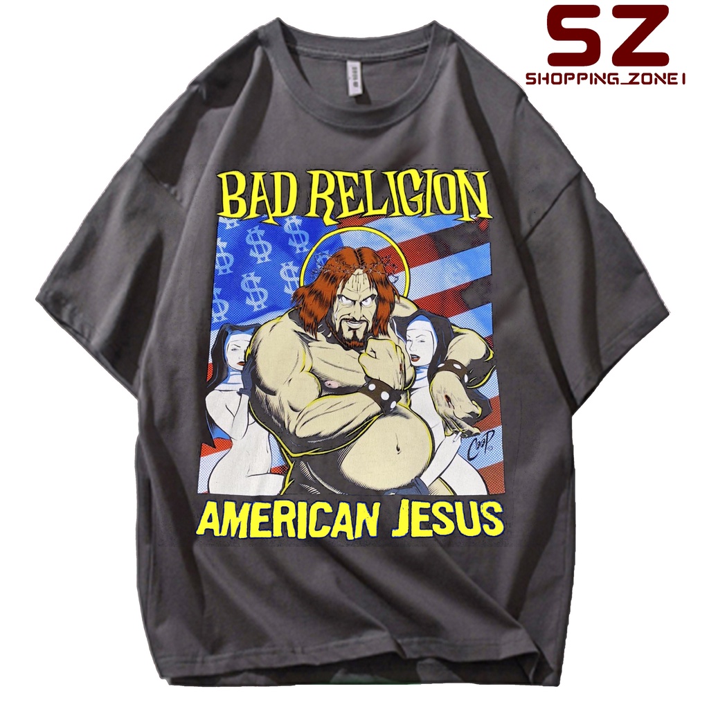 BAD RELIGION AMERICAN JESUS VINTAGE TEE OVERSIZE T-SHIRT