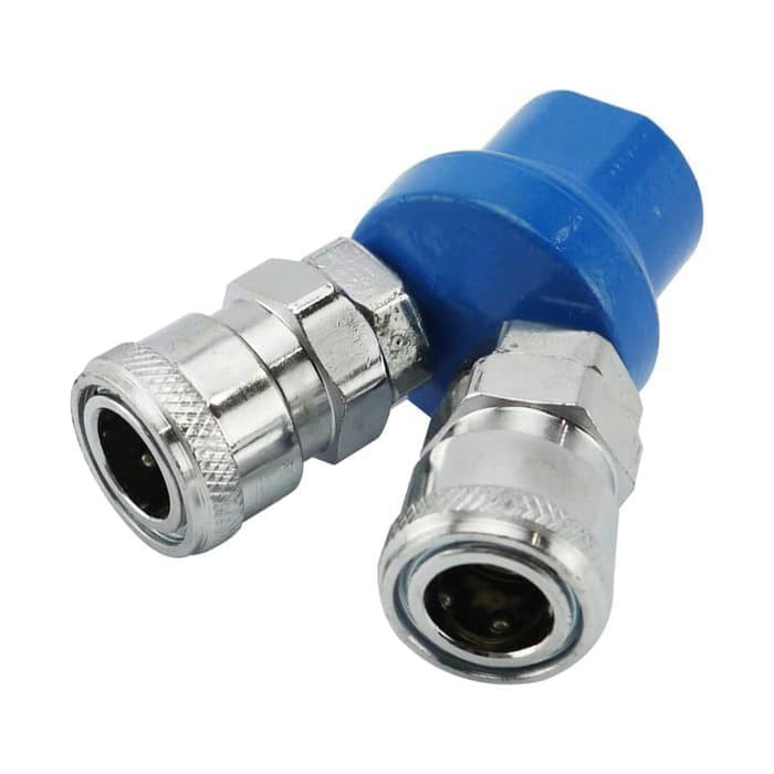 Jual QUICK COUPLER 2 WAY / COUPLER CABANG 2 SAMBUNGAN FEMALE/NEPPEL ...