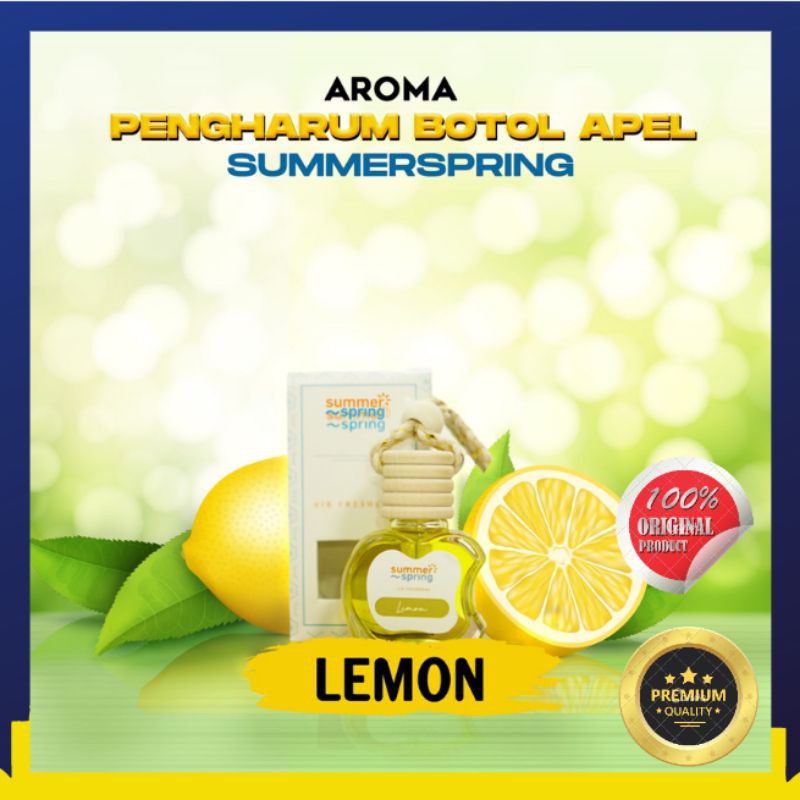 Jual Lemon Pengharum Parfum Ruangan Dan Mobil Botol Apel Summerspring