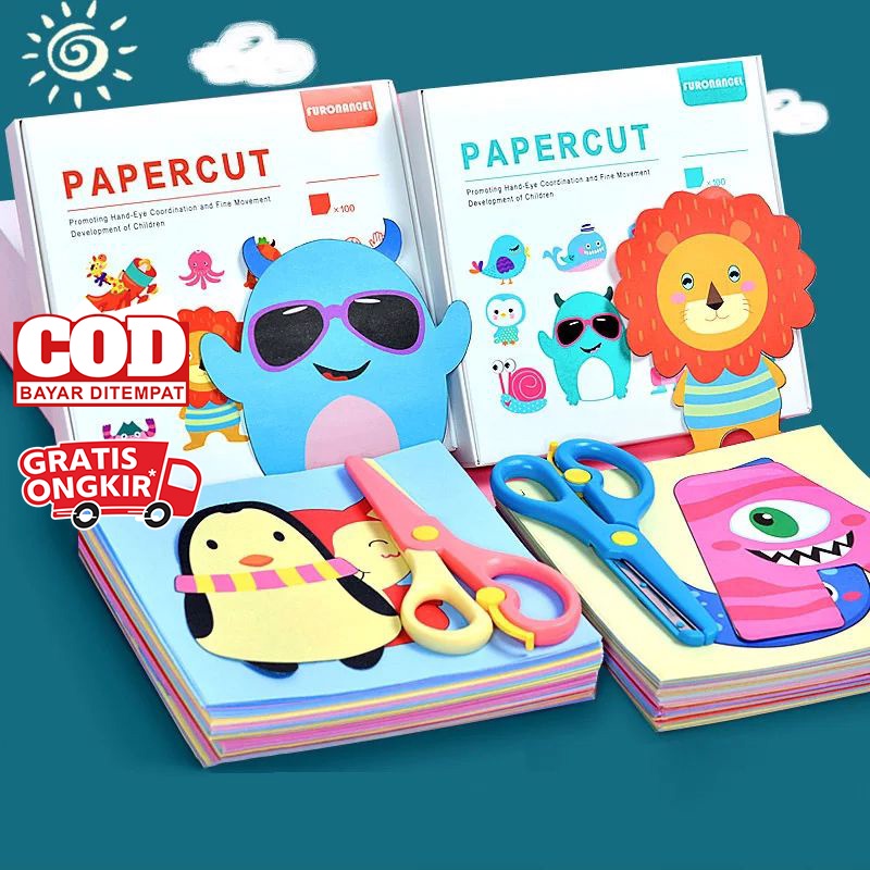 Jual Mainan Edukasi Malang PAPERCUT Belajar Menggunting Furonangel