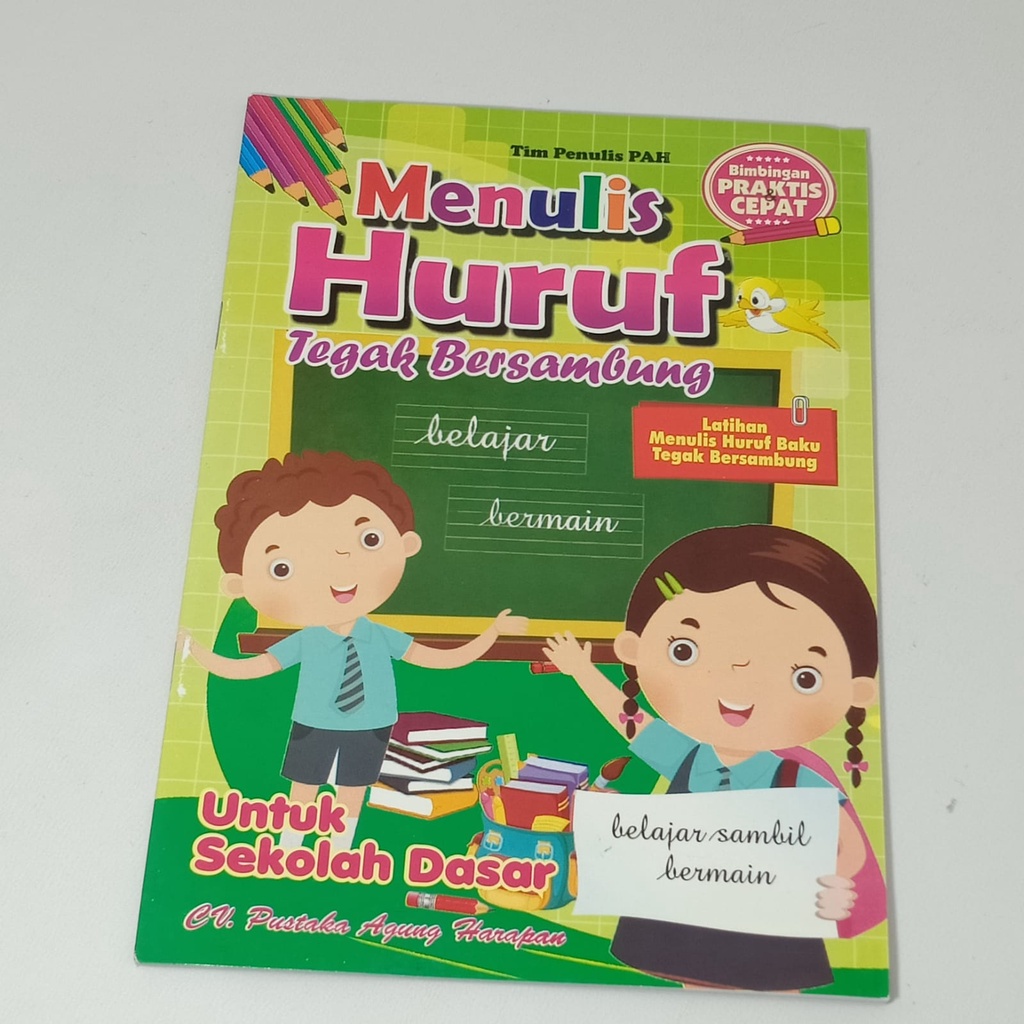 Jual Menulis Tegak Bersambung - Buku Pintar Menulis Sambung Huruf Anak ...