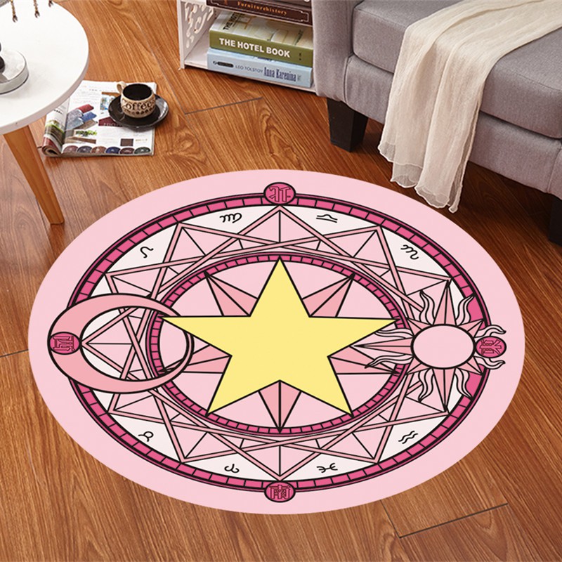 Jual CRCS karpet cardcaptor sakura carpet bulat lingkaran sihir magic ...