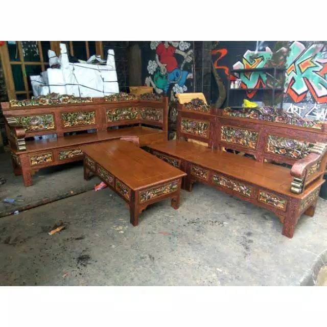 Jual Kursi tamu sudut,dipan,lemari,buffet,meja makan | Shopee Indonesia