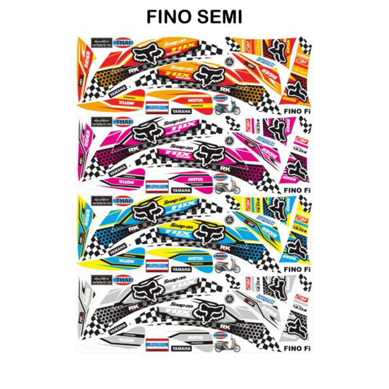 Jual STRIPING STICKER YAMAHA FINO SEMI VARIASI FOX | Shopee Indonesia
