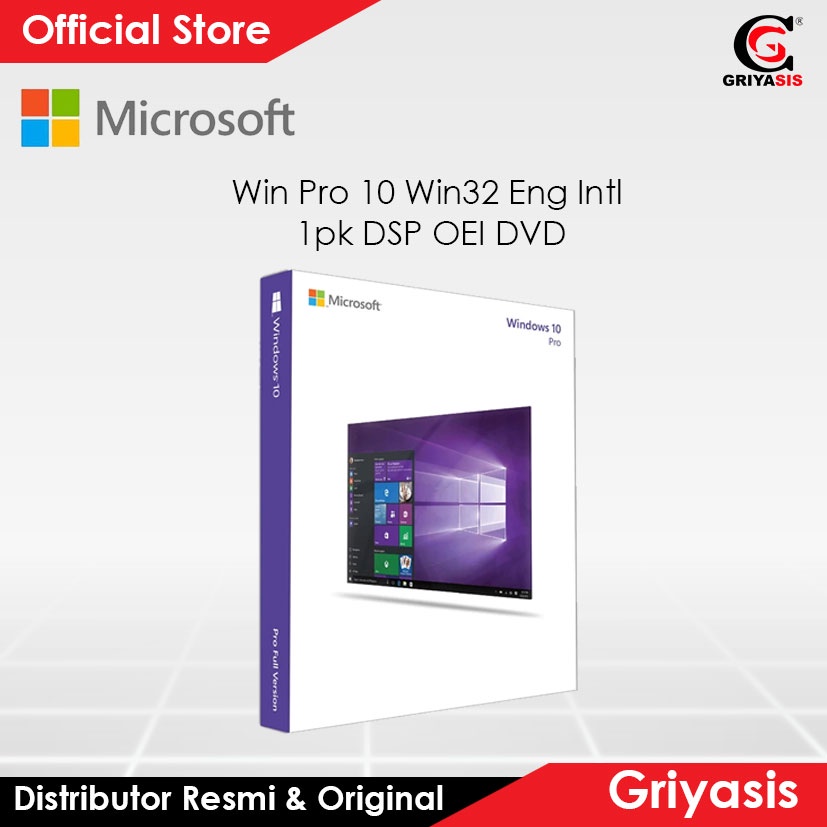 Jual Windows Pro 10 Windows32 Eng Intl 1pk DSP OEI DVD FQC-08969 ...