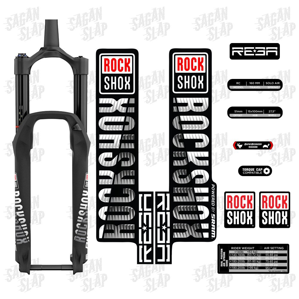 Jual Stiker Rockshox Reba Sticker Decal Fork Mtb Downhill Shopee