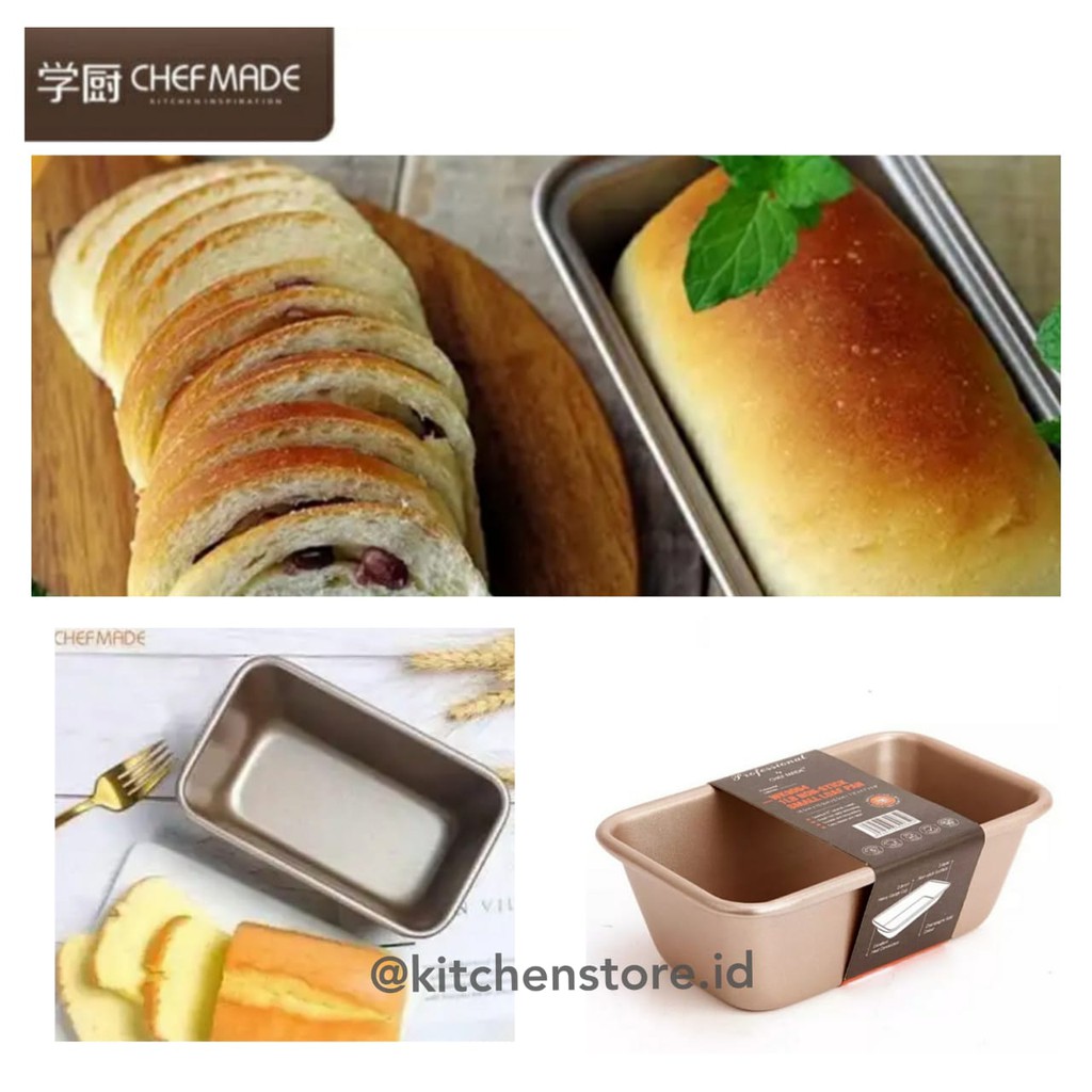 Jual Chefmade WK9064 Small Loaf Pan / Loyang Roti Cake Anti Lengket ...