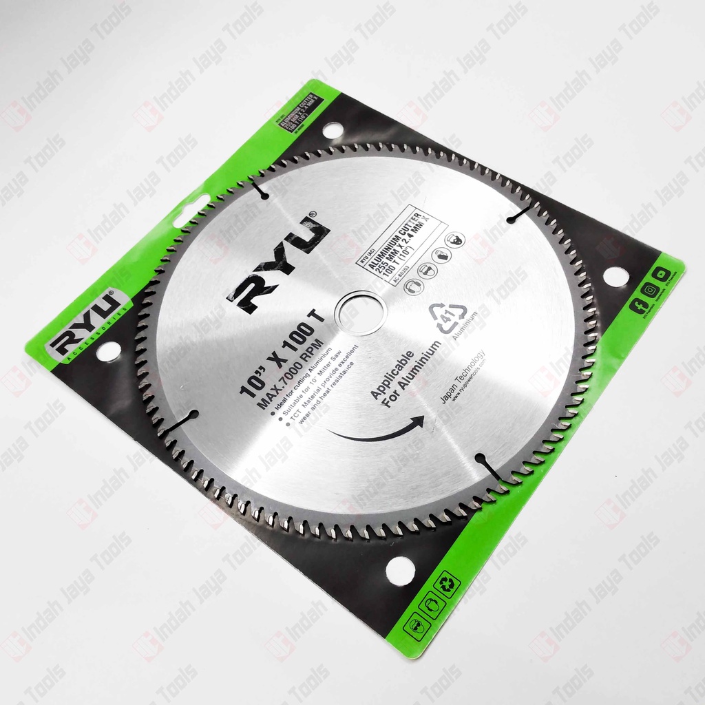 Jual RYU 10 X 100T ALUMUNIUM Saw Blade Mata Pisau Potong Gergaji Kayu ...