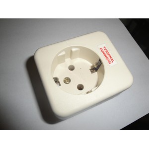 Jual TERMINAL STOP KONTAK LUBANG 1 ARDE KUNINGAN TEMPEL TEMBOK SOCKET ...