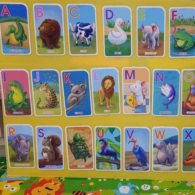 Jual FLASH CARD SCHOOL ZONE GO FISH ALPHABET MAINAN KARTU EDUKASI ...