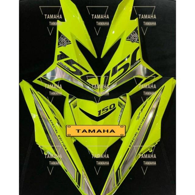 Jual STRIPING MX KING 150 / Y15ZR TRANSPARAN CHROME Shopee Indonesia