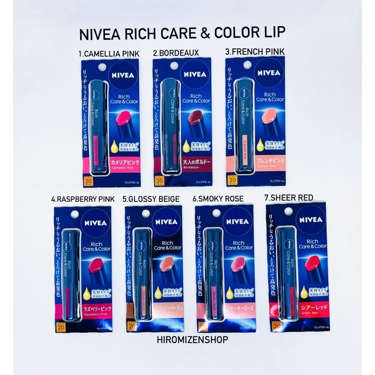 Jual NIVEA RICH CARE & COLOR LIP CREAM | Shopee Indonesia