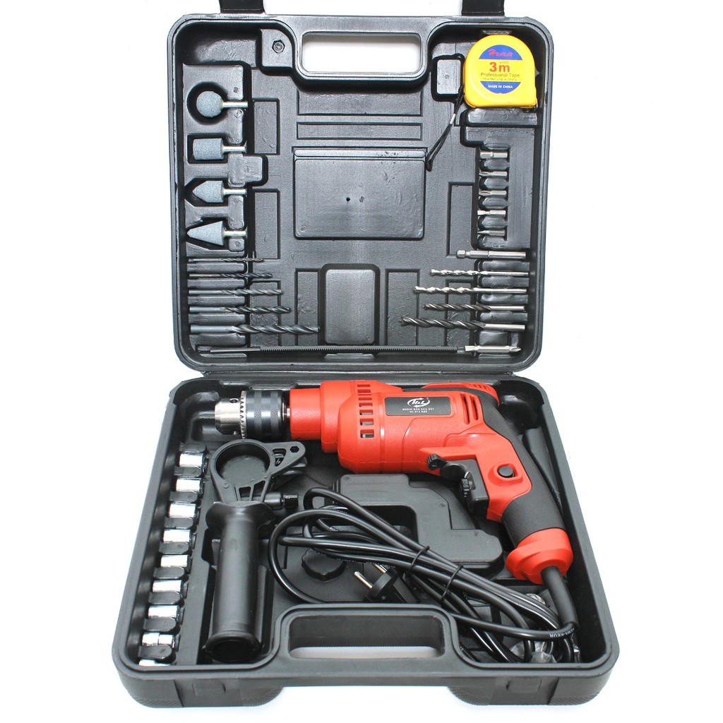 Jual Mesin Bor Listrik Set H L Mm Impact Drill Box Set Komplit Hnl Hl Shopee Indonesia