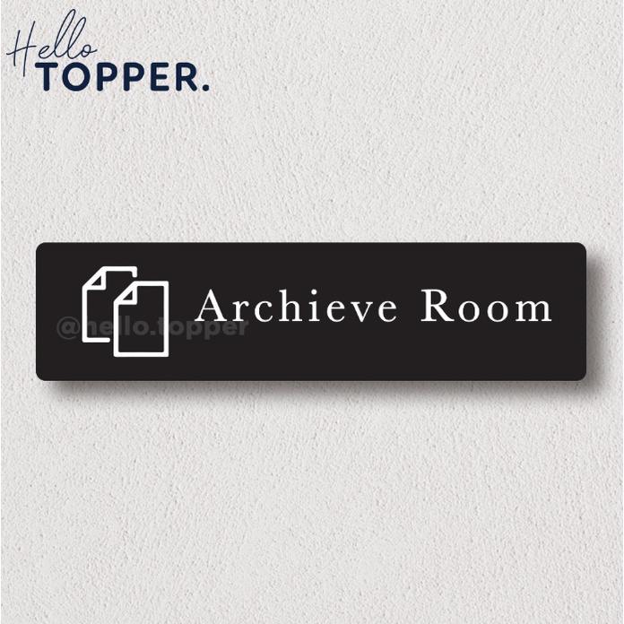 Jual Akrilik Sign Board Label Signage UV Print - Archieve Room | Shopee ...