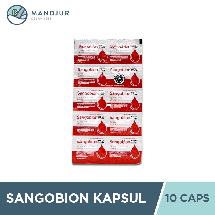 Jual Sangobion Strip 10 Kapsul - Suplemen Penambah Darah Dan Zat Besi ...