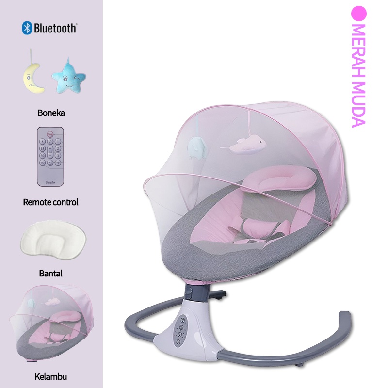 Jual BLUE SKY With Remote Control Ayunan Bayi Bouncer Elektrik Baby Swing Otomatis/Mainan Dengan
