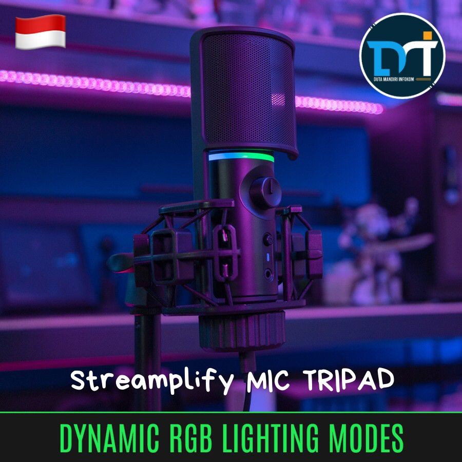 Jual Streamplify MIC TRIPAD - RGB Lighting USB Microphone | Shopee ...
