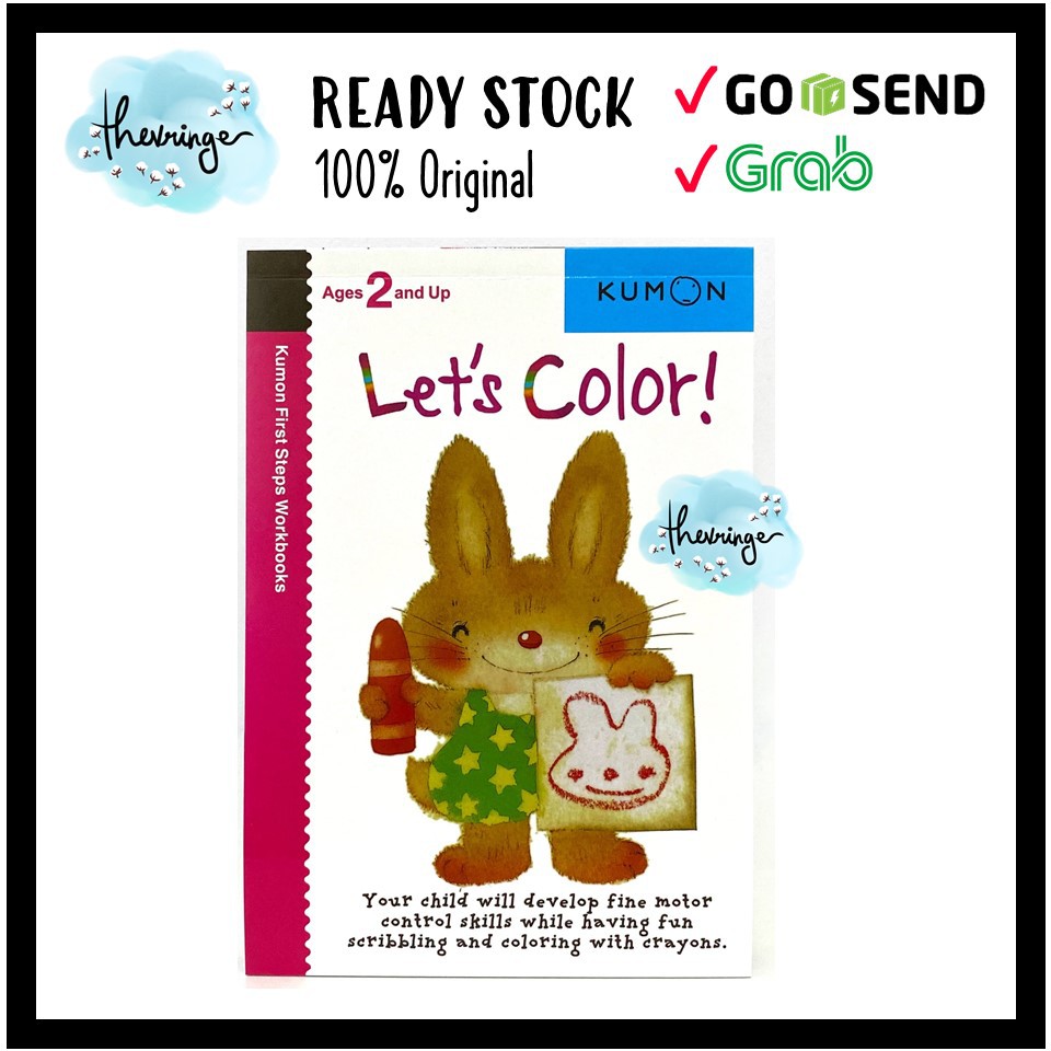 Jual KUMON First Steps Workbook Ages 2 years and up Lets Sticker Paste ...