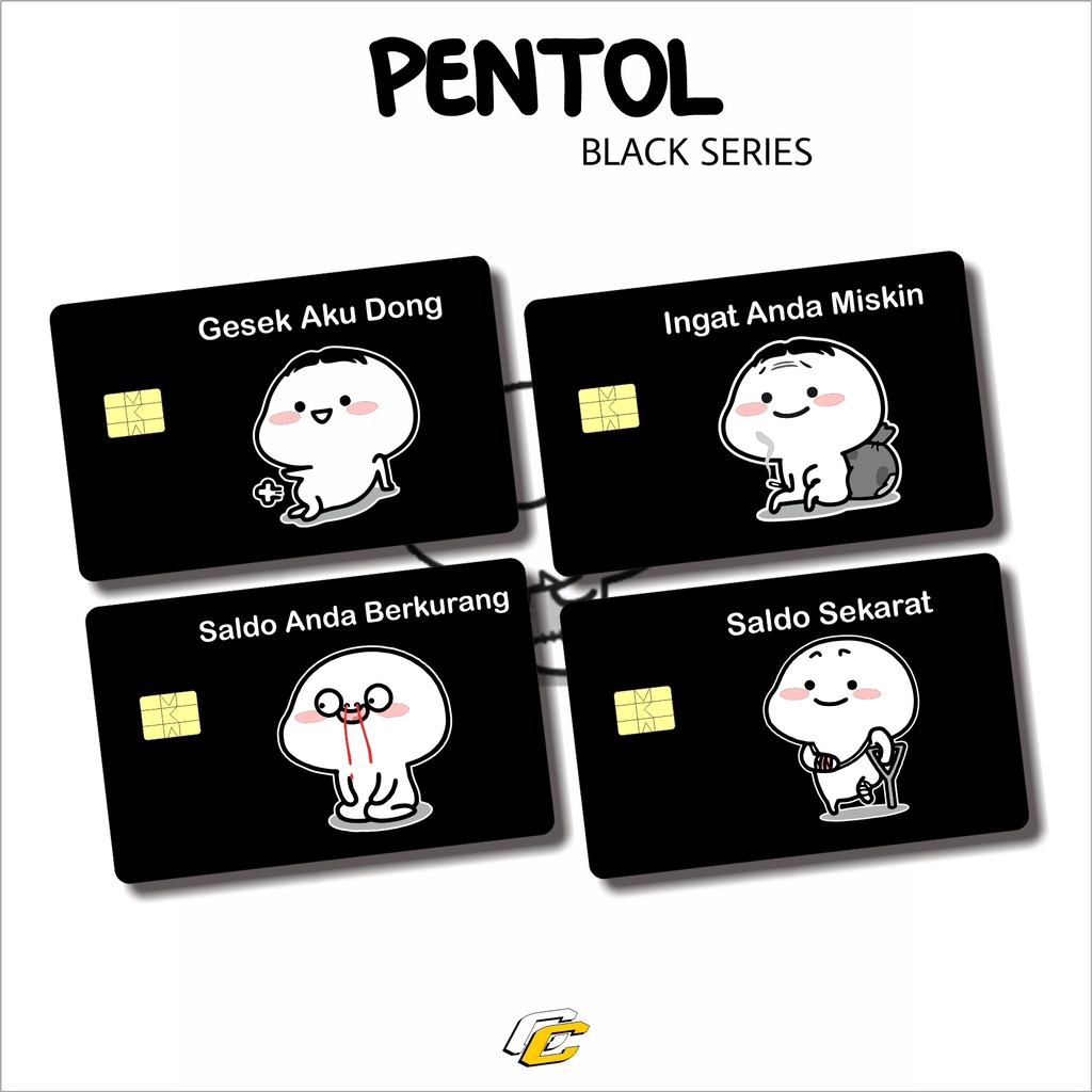 Jual STICKER PENTOL PELINDUNG KARTU SKIN CARD ATM SIM KTP E-MONEY FLAZZ ...