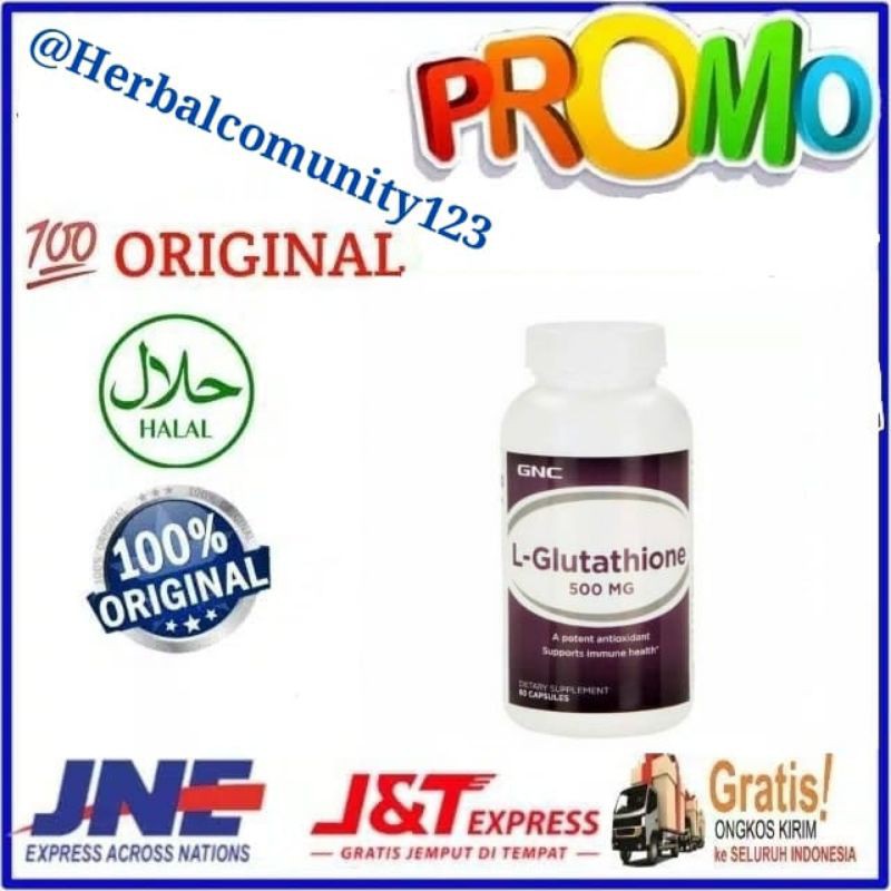 Jual GNC L-GLUTATHIONE ANTIOKSIDAN 500MG ANAK AUTIS INSULIN LANSIA STRESS  LEMAK HATI 500 TABLET | Shopee Indonesia