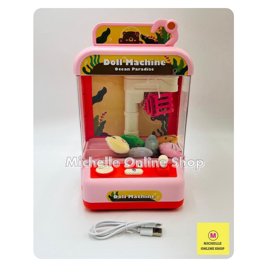 Jual Mainan Mesin Capit Bonekaboneka Mesin Jepit Claw Game Mini Doll Machine Shopee Indonesia 3140