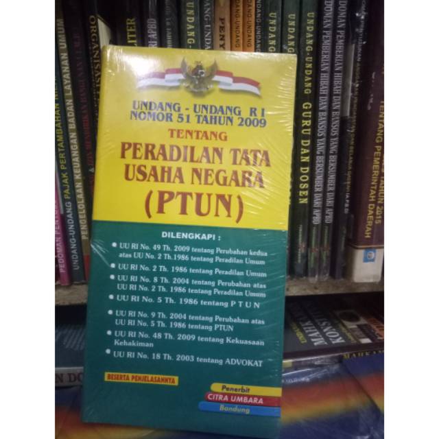 Jual Buku Undang-undang RI Nomor 51 Tahun 2009 Tentang Peradilan Tata ...