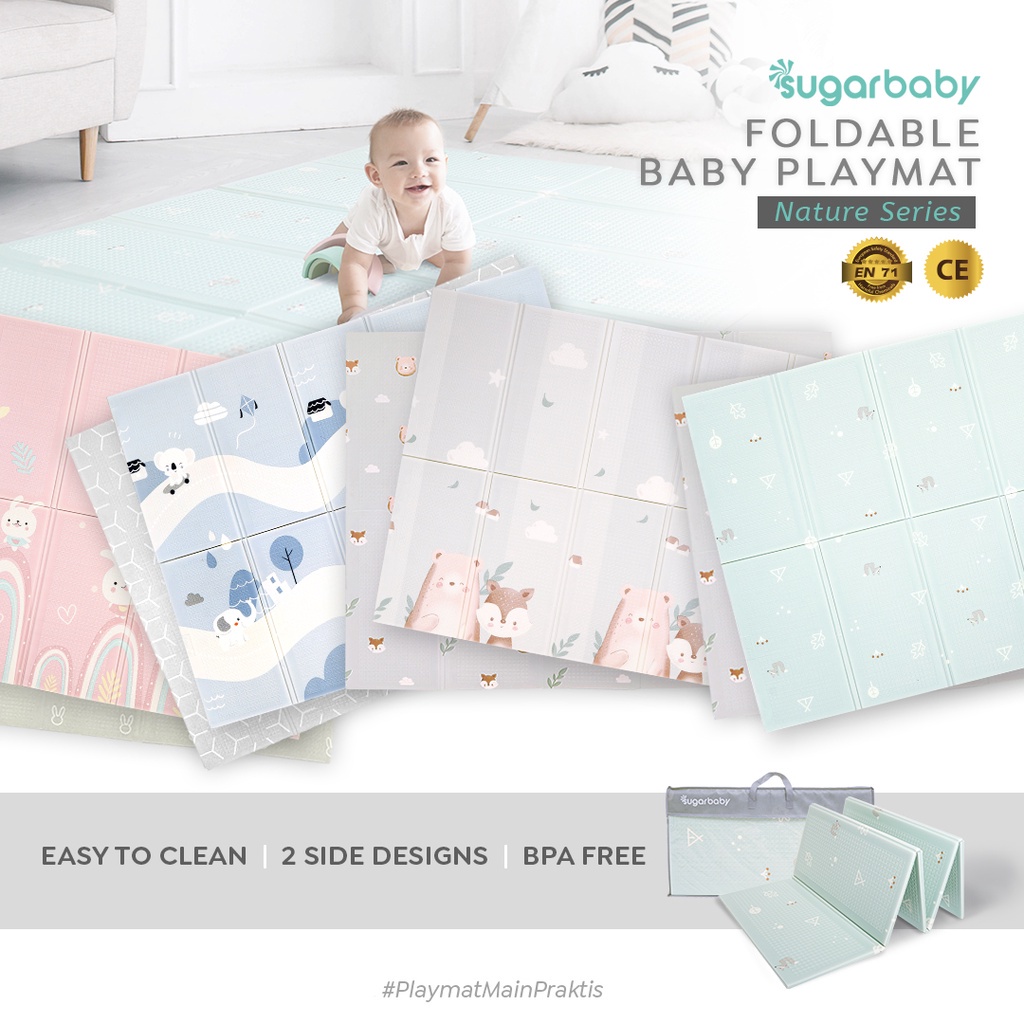 Jual Sugarbaby Foldable Baby Playmat (Nature Series) / Playmat Lipat