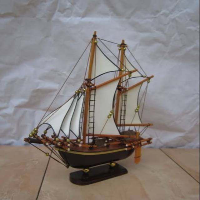 Jual Miniatur Kapal Layar Pinisi Shopee Indonesia 9255