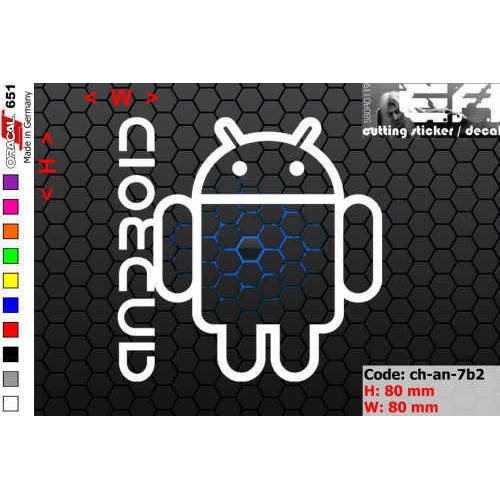 Jual ea cutting sticker / decal Code: ch-an-7b2 ( android ) | Shopee ...