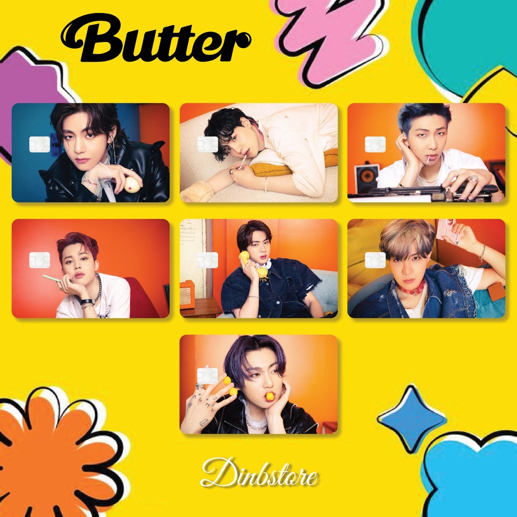 Jual BTS BUTTER | DINBSTORE SKIN CARD / SKIN ATM (Stiker kartu ATM & E ...