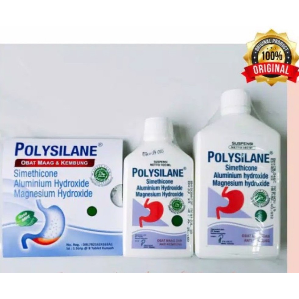 Jual Polysilane Suspensi Syrup Obat Maag Sakit Maag Asam Lambung