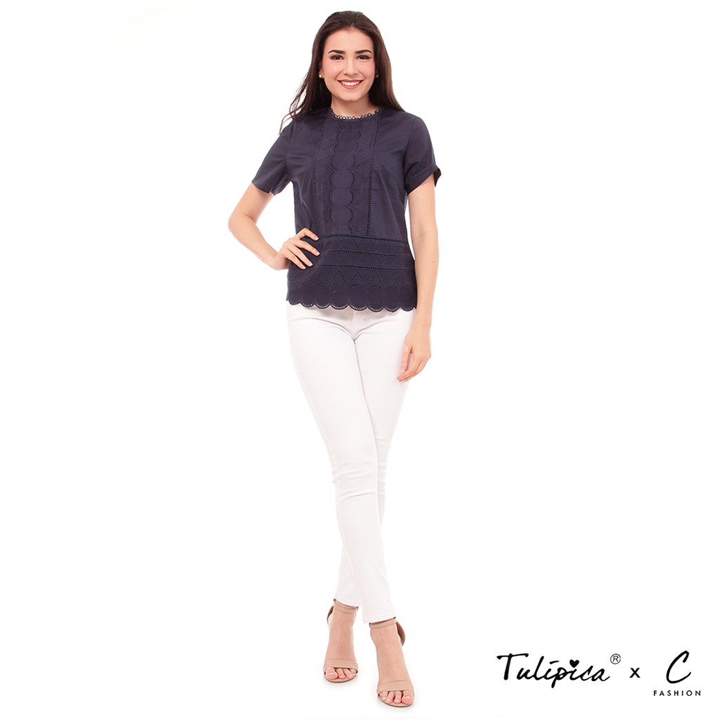 Jual Basic Top - Biru | Shopee Indonesia