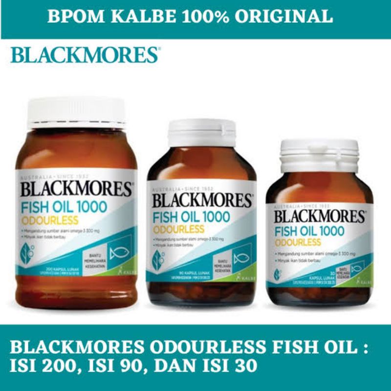 BLACKMORES ODOURLESS FISH OIL 1000