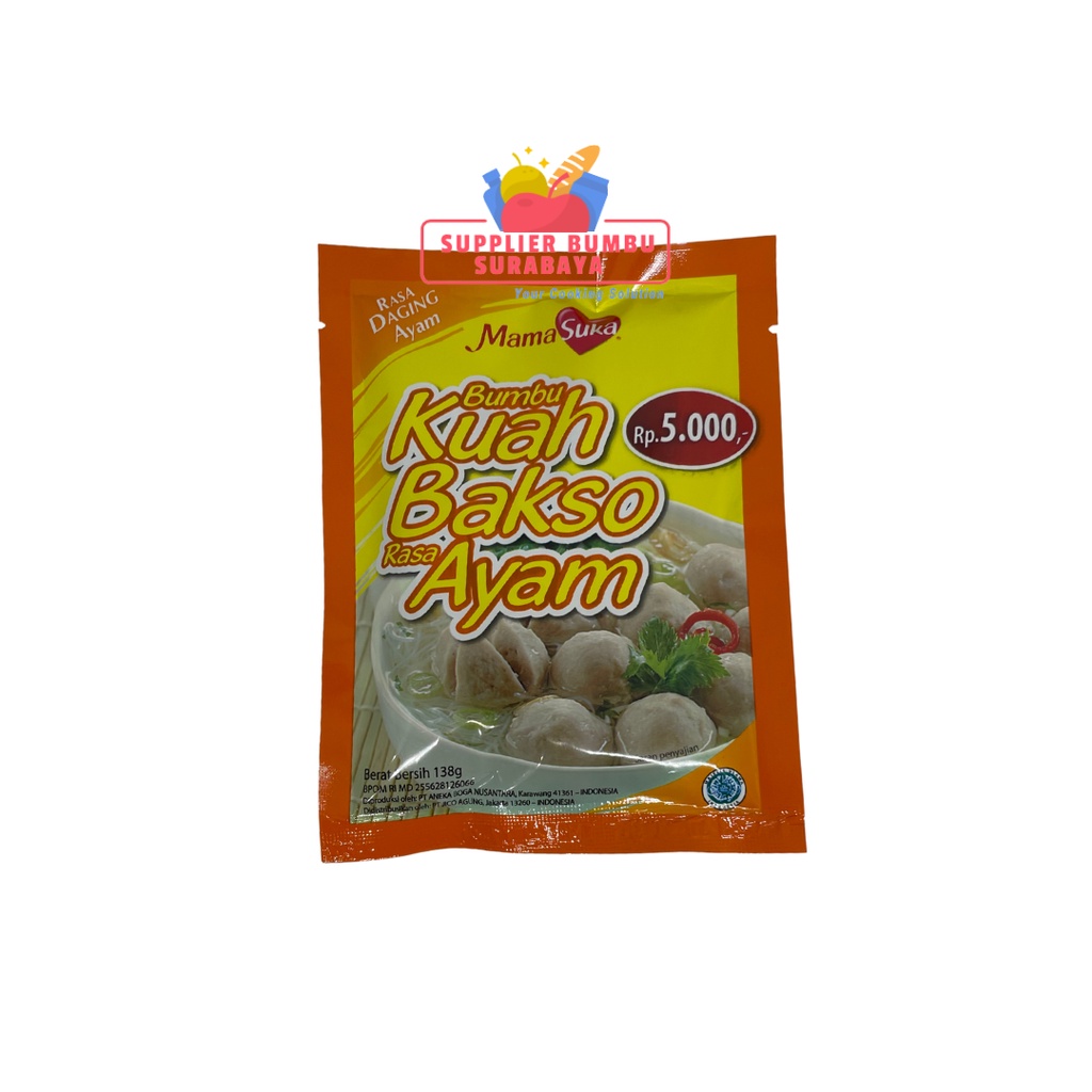 Jual Mamasuka Bumbu Kaldu Kuah Bakso Rasa Ayam 138g Shopee Indonesia